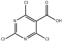 2,4,6-三氯嘧啶-5-甲酸, 93416-51-4, 结构式