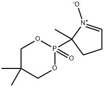 2-(5,5-Dimethyl-2-oxo-2λ5-[1,3,2]dioxaphosphinan-2-yl)-2-methyl-3,4-dihydro-2H-pyrrole  1-oxide,  5-(2,2-Dimethyl-1,3-propoxy  cyclophosphoryl)-5-methyl-1-pyrroline  N-oxide Structure