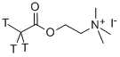 ACETYLCHOLINE IODIDE, [ACETYL-3H] 化学構造式