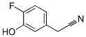 Benzeneacetonitrile,  4-fluoro-3-hydroxy- Structure