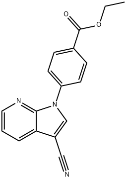 Benzoic acid, 4-(3-cyano-1H-pyrrolo[2,3-b]pyridin-1-yl)-, ethyl ester|