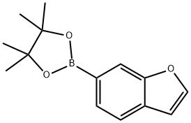 2-(BENZOFURAN-6-YL)-4,4,5,5-TETRAMETHYL-1,3,2-DIOXABOROLANE Structure