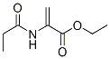2-Propenoic  acid,  2-[(1-oxopropyl)amino]-,  ethyl  ester Structure