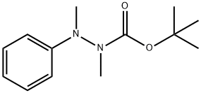 TERT-BUTYL 1,2-DIMETHYL-2-PHENYLHYDRAZINE-1-CARBOXYLATE Structure