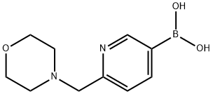 6-(4-MORPHOLINYLMETHYL)-3-PYRIDINYL BORONIC ACID Struktur