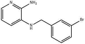 2-氨基-3-(3-溴苄基氨基)吡啶 结构式