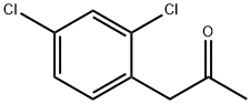 2,4-ジクロロフェニルアセトン 化学構造式