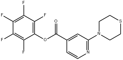 Pentafluorophenyl 2-thiomorpholin-4-ylisonicotinate Structure