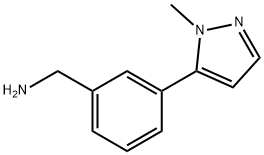 3-(1-methyl-1h-pyrazol-5-yl)benzylamine Structure