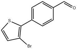 4-(3-BROMOTHIEN-2-YL)BENZALDEHYDE Structure