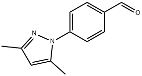 4-(3,5-二甲基-1H-吡唑-1-基)苯甲醛 结构式