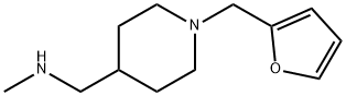 1-(1-(呋喃-2-基甲基)哌啶-4-基)-N-甲基甲胺, 934570-57-7, 结构式