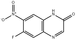6-氟-7-硝基-2(1H)-喹喔啉酮 结构式