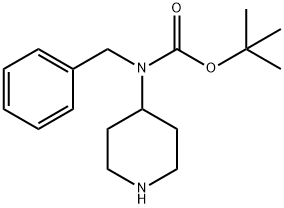 TERT-BUTYL N-BENZYL-N-(PIPERIDIN-4-YL)CARBAMATE Structure