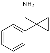 1-フェニルシクロプロピルメタンアミン 化学構造式