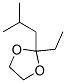 2-エチル-2-イソブチル-1,3-ジオキソラン 化学構造式