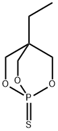 4-エチル-2,6,7-トリオキサ-1-ホスファビシクロ[2.2.2]オクタン1-スルフィド 化学構造式