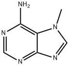 6-アミノ-7-メチル-7H-プリン 化学構造式