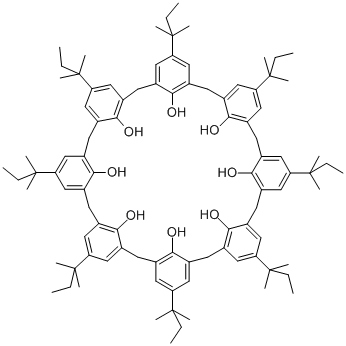 4-叔戊杯[8]芳烃, 93503-77-6, 结构式