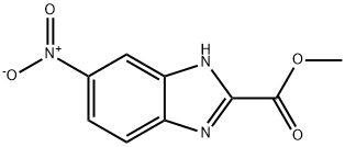 5-硝基-1H-苯并咪唑-2-甲酸甲酯 结构式
