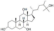 24-methylcholestane-3,7,12,25-tetrol Structure