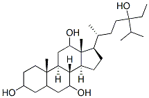 24-Ethylcholestane-3,7,12,24-tetrol Structure
