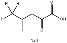 SODIUM 2-KETO-4-METHYL-D3-PENTANOATE Structure