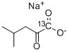2-酮-4-甲基戊酸钠盐-1-13C, 93523-70-7, 结构式