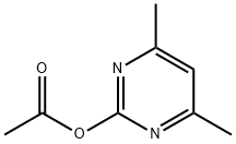 Acetic acid 4,6-dimethyl-pyrimidin-2-yl ester Structure