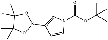 t-Butyl 3-(4,4,5,5-tetramethyl-1,3,2-dioxaborolan-2-yl)-1H-pyrrole-1-carboxylate Structure