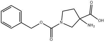 3-AMINO-3-HYDROXYCARBONYL-1-N-CBZ PYRROLIDINE Structure
