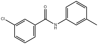 3-氯-N-(3-甲基苯基)苯甲酰胺, 93535-07-0, 结构式