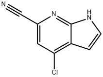 4-氯-6-氰基-7-氮杂吲哚 结构式
