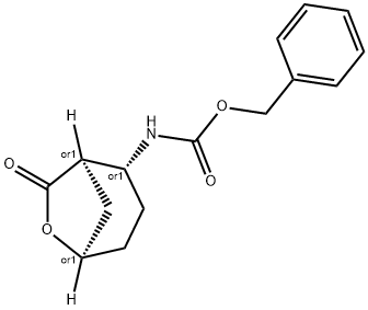 (1R*,2R*,5R*)-(7-OXO-6-OXA-BICYCLO[3.2.1]OCT-2-YL)-CARBAMIC ACID BENZYL ESTER Structure