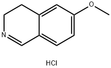 3,4-二氢-6-甲氧基异喹啉盐酸盐,93549-15-6,结构式