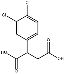 2-(3,4-二氯苯基)-琥珀酸, 93553-81-2, 结构式