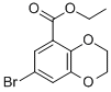 7-Bromo-2,3-dihydrobenzo[1,4]dioxine-5-carboxylic acid ethyl ester Structure