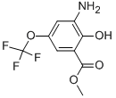 2-Hydroxy-3-amino-5-trifluoromethoxy-benzoic acid methyl ester Struktur