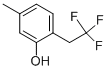 5-Methyl-2-(2,2,2-trifluoro-ethyl)-phenol Structure