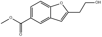 2-(2-Hydroxy-ethyl)-benzofuran-5-carboxylic acid methyl ester Structure