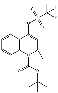 tert-butyl 2,2-dimethyl-4-{[(trifluoromethyl)sulfonyl]oxy}quinoline-1(2H)-carboxylate Structure