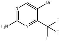 2-氨基-5-溴-4-三氟甲基嘧啶, 935534-47-7, 结构式