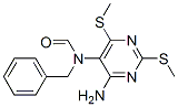 N-[4-amino-2,6-bis(methylsulfanyl)pyrimidin-5-yl]-N-benzyl-formamide Structure