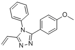 3-(4-METHOXYPHENYL)-4-PHENYL-5-VINYL-4H-1,2,4-TRIAZOLE 化学構造式