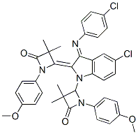 935756-09-5 (Z)-4-((E)-5-CHLORO-3-(4-CHLOROPHENYLIMINO)-1-(1-(4-METHOXYPHENYL)-3,3-DIMETHYL-4-OXOAZETIDIN-2-YL)INDOLIN-2-YLIDENE)-1-(4-METHOXYPHENYL)-3,3-DIMETHYLAZETIDIN-2-ONE