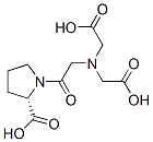 (2S)-1-[2-(bis(carboxymethyl)amino)acetyl]pyrrolidine-2-carboxylic aci d Struktur