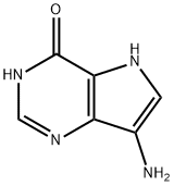 7-氨基-1H-吡咯并[3,2-D]嘧啶-4(5H)-酮 结构式