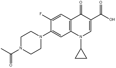 N-乙酰基环丙沙星, 93594-20-8, 结构式