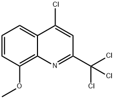 4-CHLORO-8-METHOXY-2-TRICHLOROMETHYL-QUINOLINE Structure