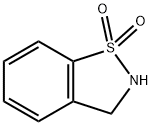 2,3-ジヒドロ-1,1-ジオキソ-1,2-ベンズイソチアゾール 化学構造式